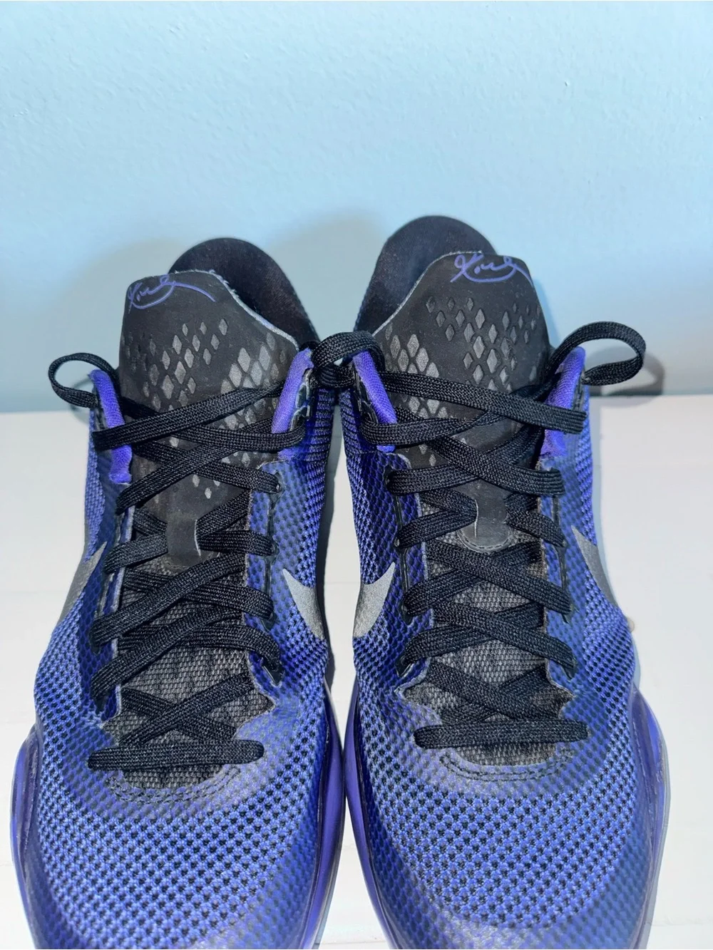 Nike Kobe X 10 Blackout Persian Violet Basketball Shoes Mens Size 11.5